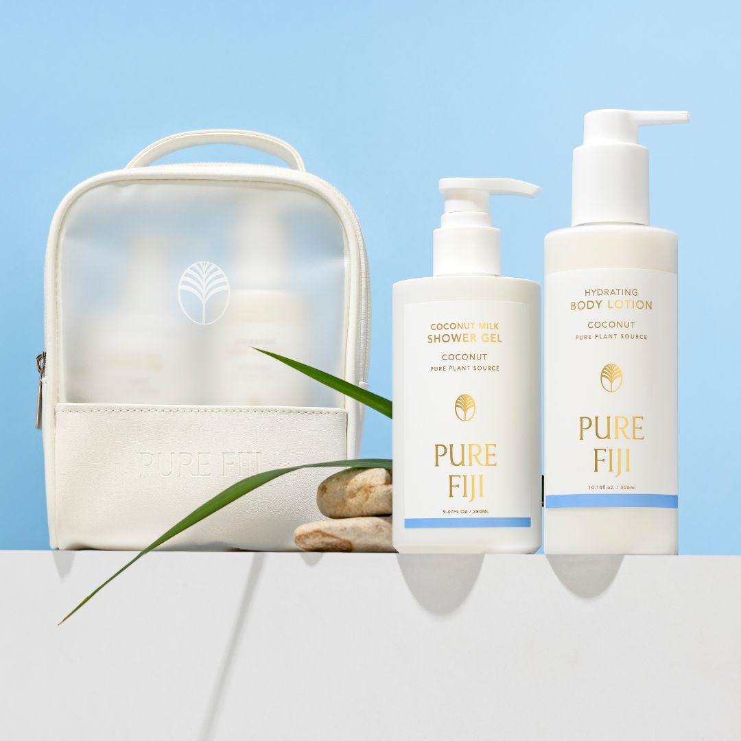 Pure Fiji - Body Mates Gift pack- Coconut (White Bag, Lotion and Shower Gel)