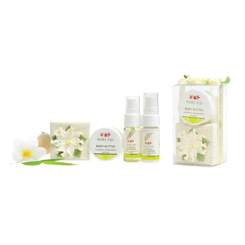 Mini Spa box Gift- Guava -(50g soap, 15ml body butter, 15ml lotion, 15ml body mist)